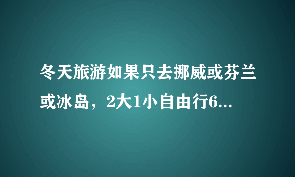 冬天旅游如果只去挪威或芬兰或冰岛，2大1小自由行6天。去哪个国家更适合？