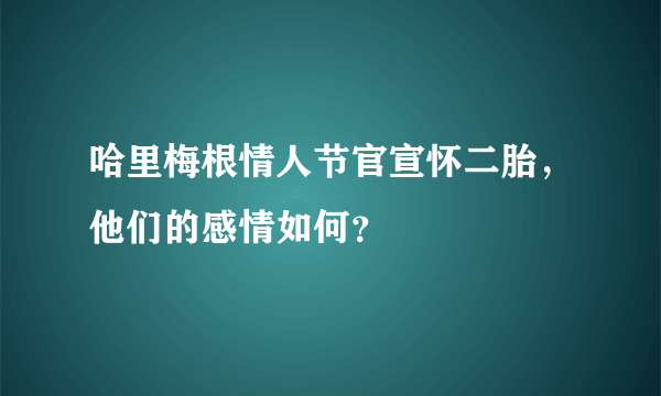 哈里梅根情人节官宣怀二胎，他们的感情如何？