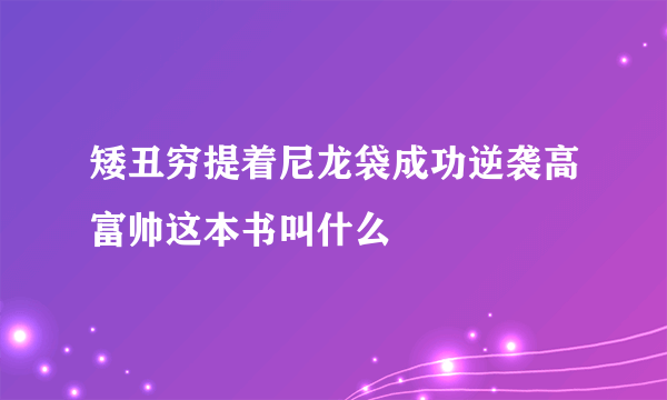 矮丑穷提着尼龙袋成功逆袭高富帅这本书叫什么