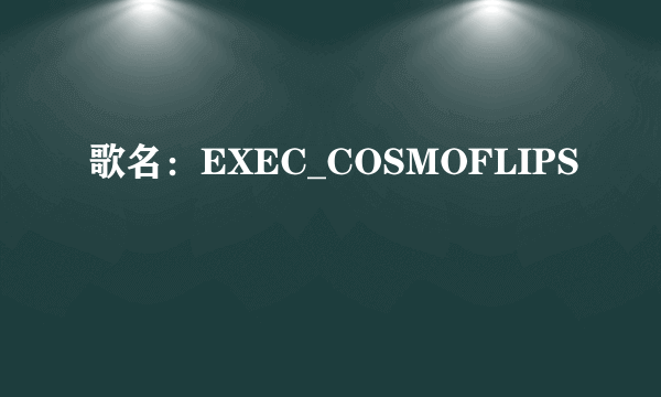 歌名：EXEC_COSMOFLIPS