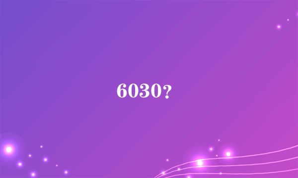 6030？