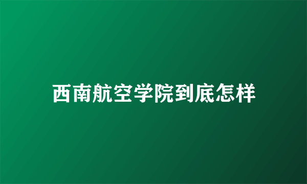 西南航空学院到底怎样