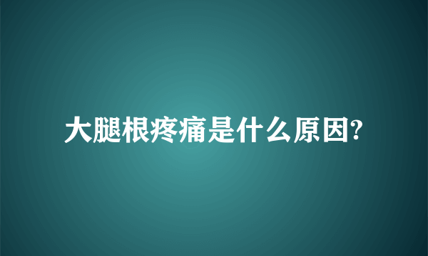 大腿根疼痛是什么原因?