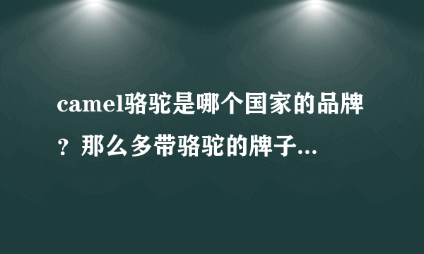 camel骆驼是哪个国家的品牌？那么多带骆驼的牌子哪个质量才是最好的？