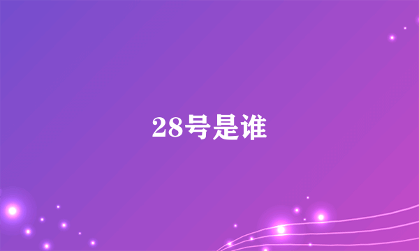 28号是谁