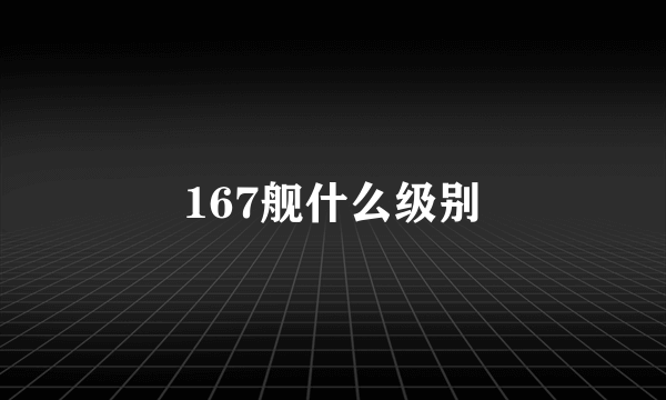 167舰什么级别