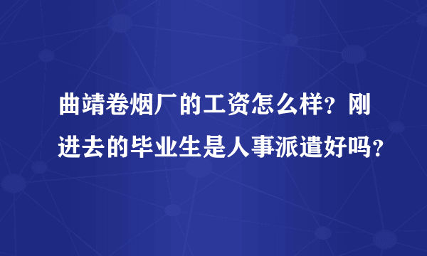 曲靖卷烟厂的工资怎么样？刚进去的毕业生是人事派遣好吗？