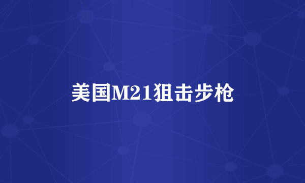 美国M21狙击步枪